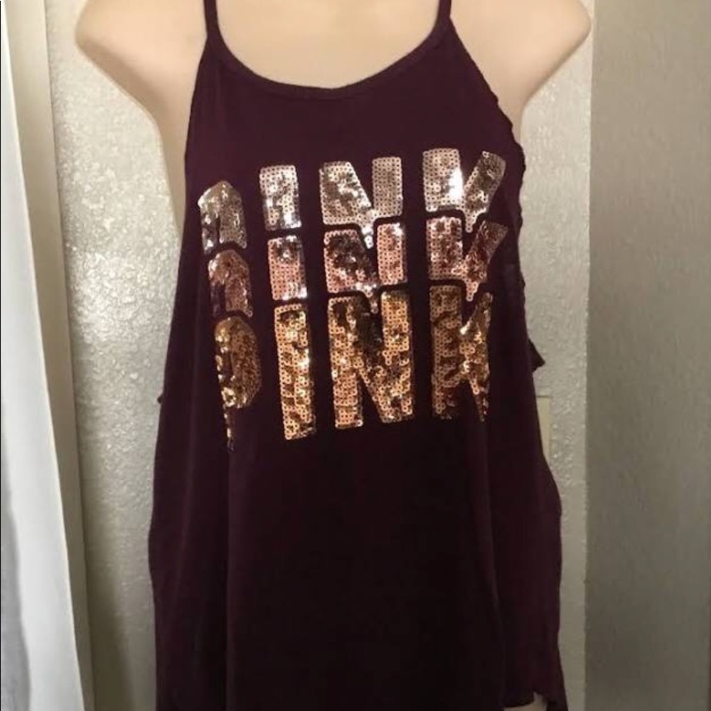 PINK VS |  Tank Embellished w/Sequins - Picture 3 of 5